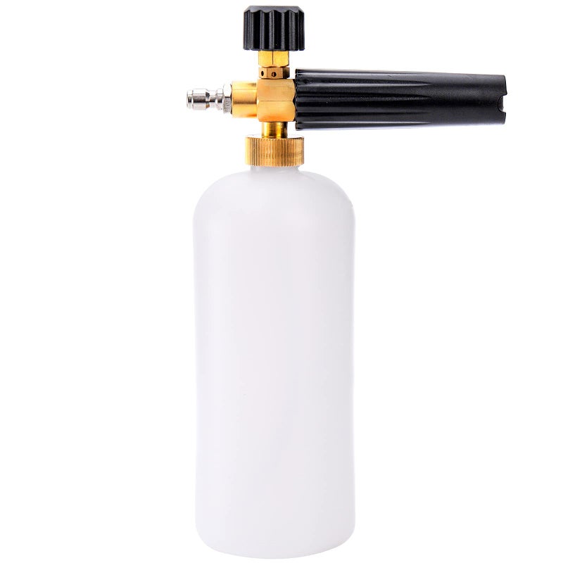 Fasmov Foam Cannon, Car Wash Pressure Washer Jet Wash 1/4" Quick Connector Adjustable Snow Foam Lance Foam Blaster, 1 Liter - Image 1